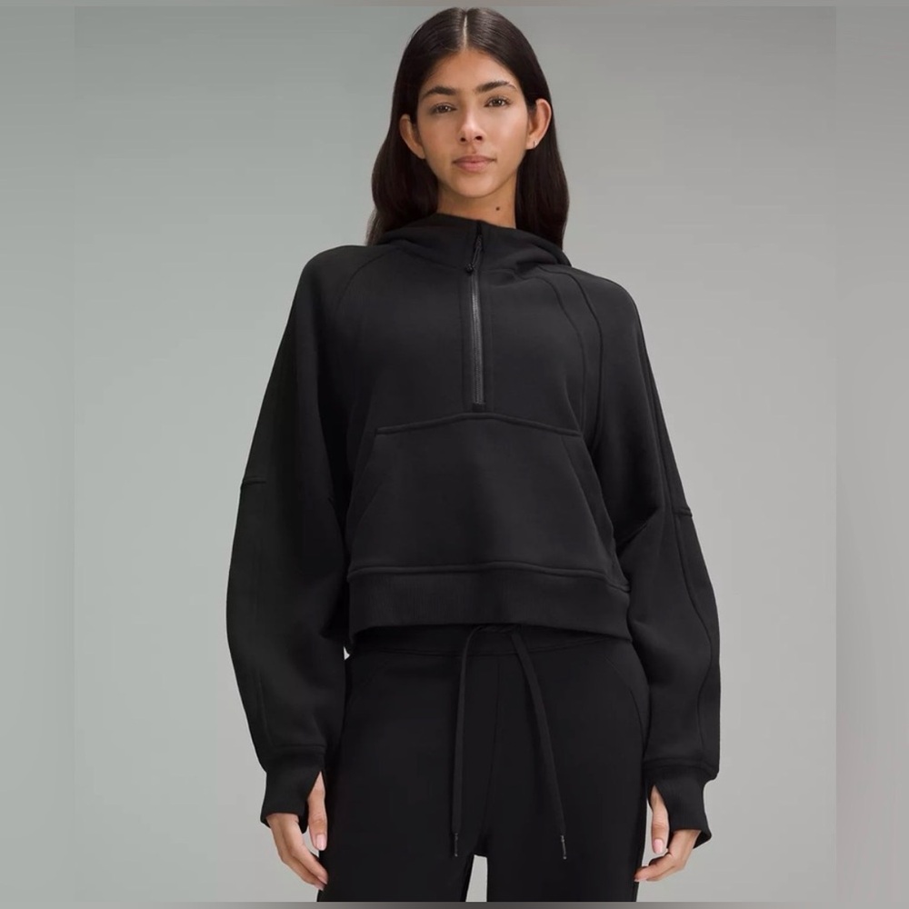 Lululemon Oversized Cropped Half-Zip Scuba Hoodie - Size XS/S